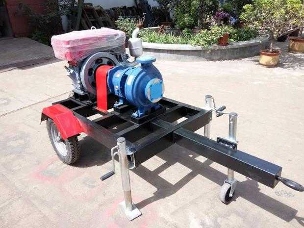 小型單缸水泵機(jī)組兩輪移動(dòng)